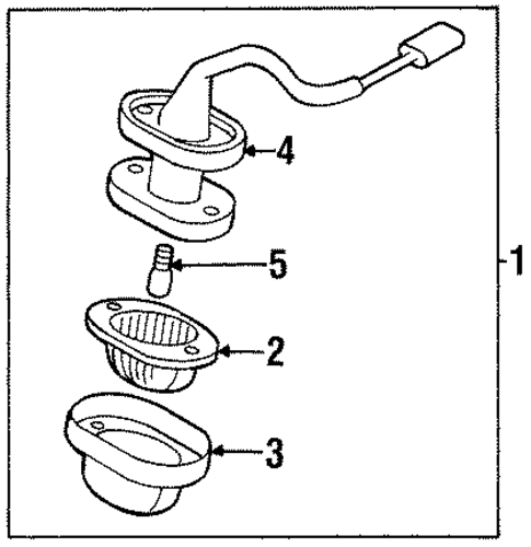 License Lamps for 1999 Isuzu Amigo #0