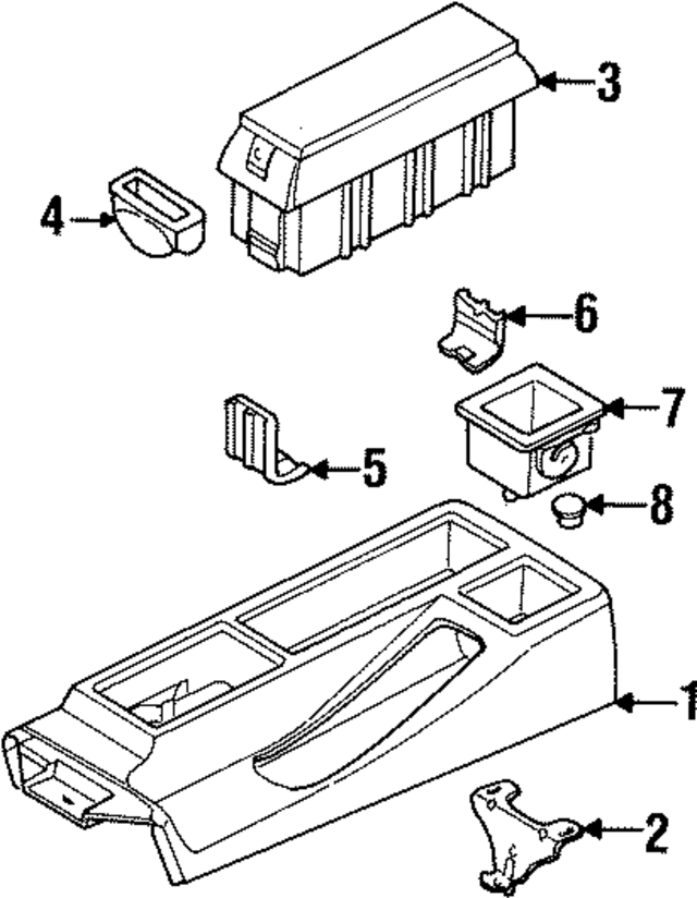 51168186103 - Body: Console for BMW Image