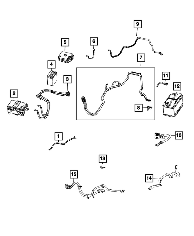 68611966AA - Electrical: Ground Strap for Jeep: Grand Cherokee Image