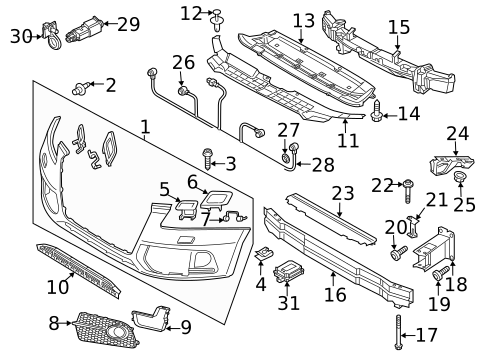 Grille & Components for 2014 Audi Q5 #3