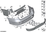51125A3DA92 - : Bumper Trim Panel, Primed, Rear for BMW Image