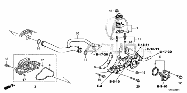 Water Pump (2) for 2016 Acura RDX #0