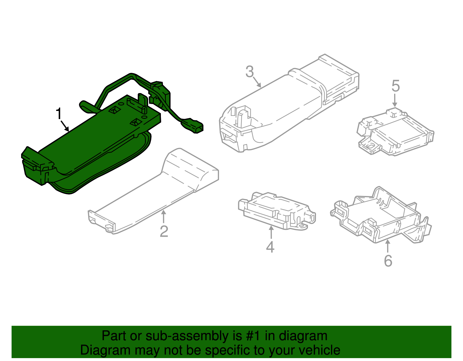Mobile Phone Control Module Bracket - BMW (84109215826)