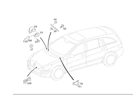 Antitheft Alarm System for 2008 Mercedes-Benz R320 #0