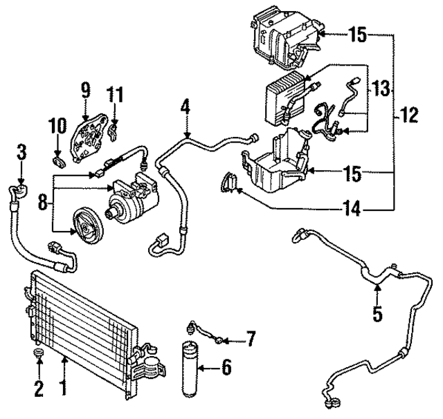 1191053J11 - HVAC: Compressor Assembly Mount for Infiniti Image