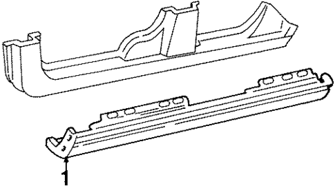 Exterior Trim - Pillars for 1995 Volvo 850 #0