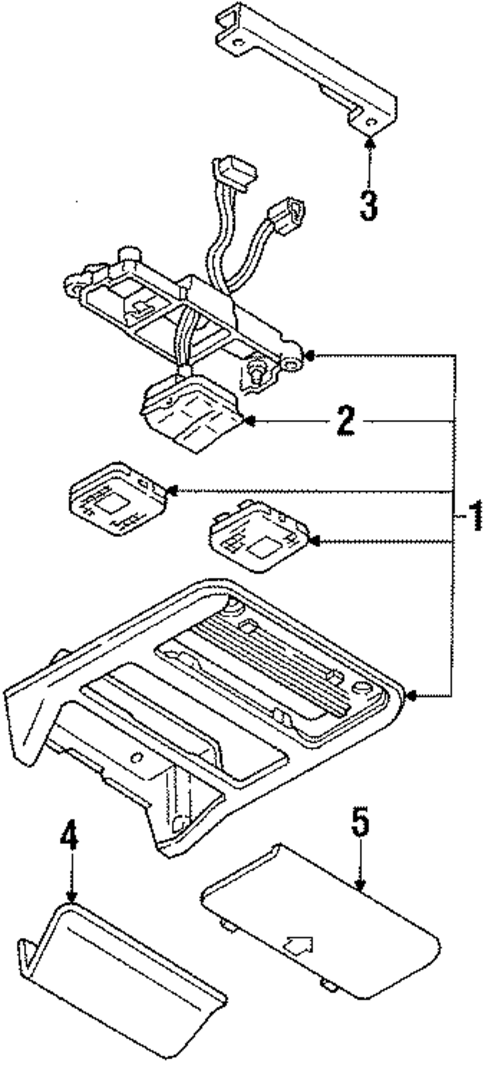 Overhead Console for 1989 Mazda 626 #0