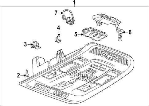 Overhead Console for 2025 Cadillac Escalade #0