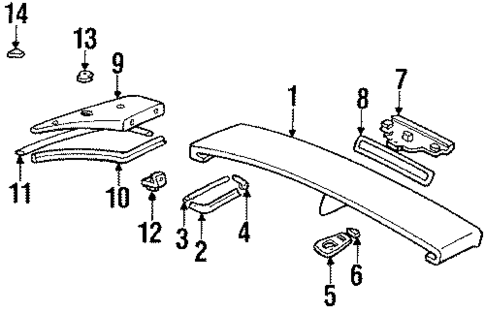 Rear Spoiler for 1991 Toyota Supra #0