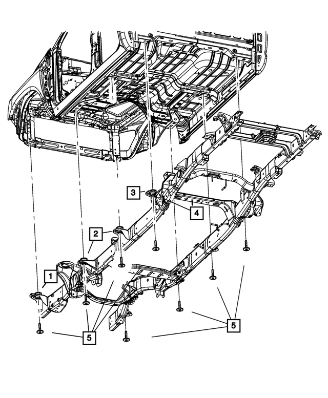 5090614AB - Frame, Bumper and Fascia: Body Hold Down Cushion for Mopar Image