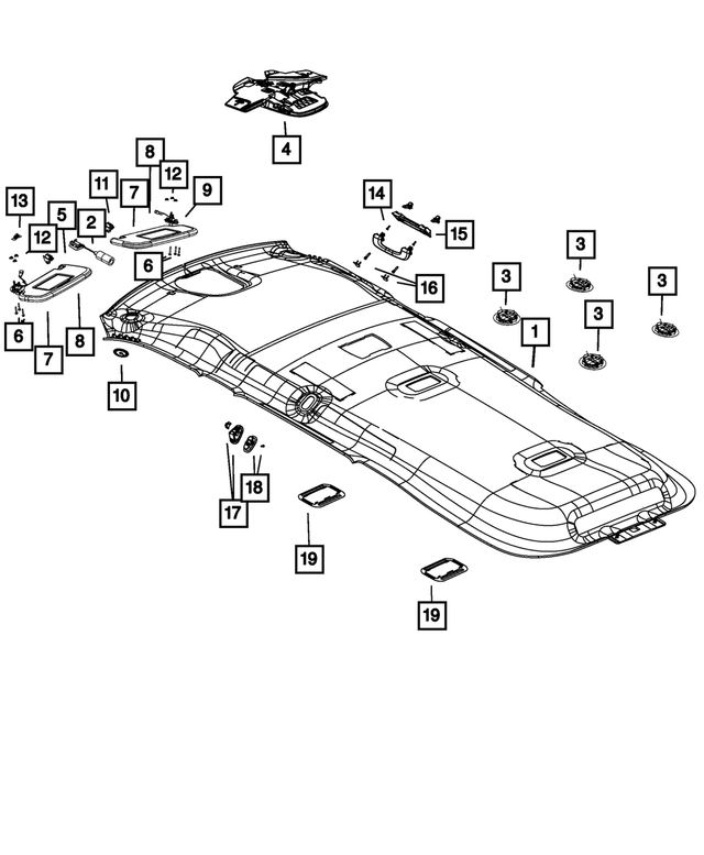 6UJ29HDAAB - Interior Trim: Headliner for Mopar Image image