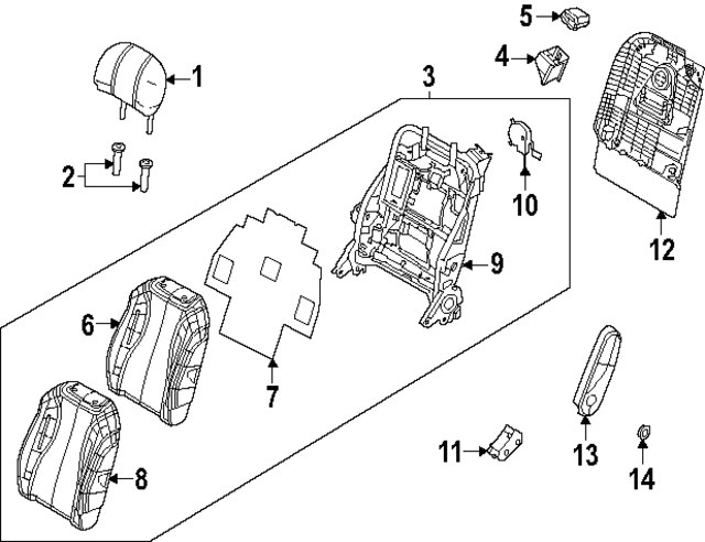 89497R0720GYT - : Belt Guide for Kia Image