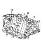 5UZ231R5AB - Restraints: Retractor Seat Belt for Mopar Image