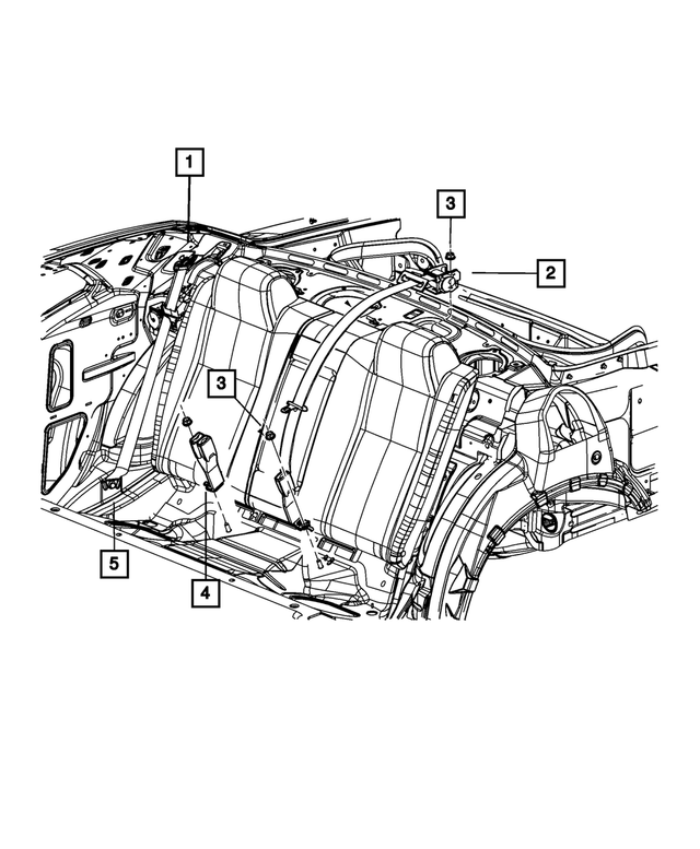 68770855AA - Restraints: Retractor Seat Belt for Mopar Image