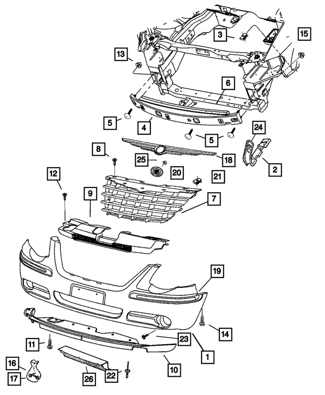 6506109AA - Frames and Bumpers: Snap In Nut for Mopar Image