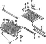 8971238702 - Body: Rear Floor Pan for Isuzu Image