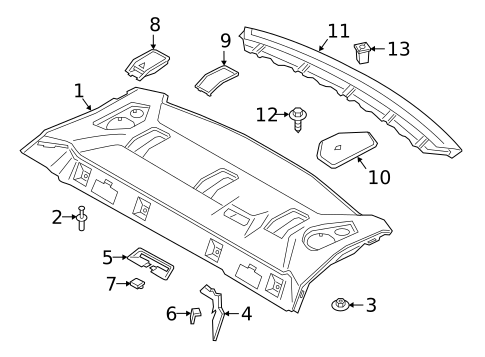 Interior Trim - Rear Body for 2024 BMW 330e xDrive #0