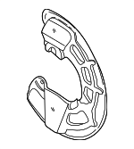 9140389 - Brakes: Splash Shield for Volvo: 850, C70, S70, V70 Image