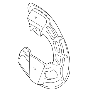 9140388 - : Splash Shield for Volvo: 850, C70, S70, V70 Image