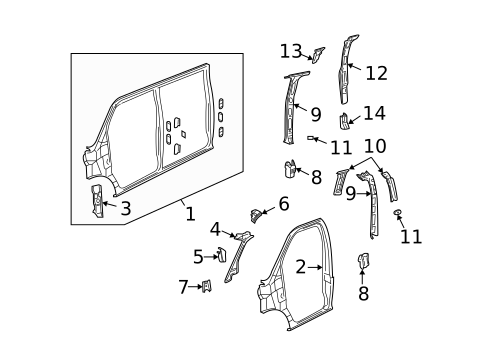 Uniside for 1996 Chevrolet Express 3500 #0