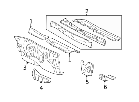 Cowl for 2005 Mercury Sable #0