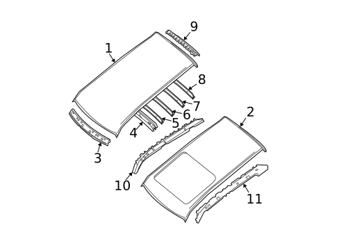 Roof & Components for 2007 Subaru Forester #0