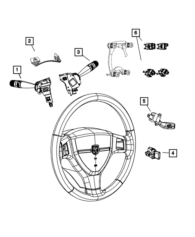 5183950AE - Electrical: Multifunction Switch for Mopar Image
