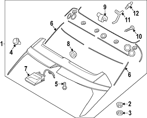 Spoiler for 2025 Hyundai Kona Electric #0