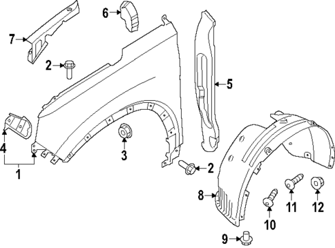 Fender & Components for 2019 Hyundai Santa Fe #0