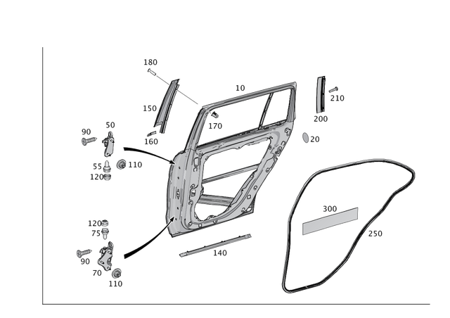 19985150 - Rear Doors: Stop Plug for Mercedes-Benz: 180A, 180b, 220a, 250, 300C, 300CD, 300S, 350SD, A220, A35 AMG, AMG GT, AMG GT 43, AMG GT 53, AMG GT 55, AMG GT 63, AMG GT 63 Pro, AMG GT 63 S, AMG GT 63 S E Performance, AMG GT Black Series, AMG GT C, AMG GT R, AMG GT S, B Electric Drive, B250e, C250, C300, C350, C350e, C400, C43 AMG, C450 AMG, C63 AMG, C63 AMG S, C63 AMG S E Performance, CL550, CL600, CL63 AMG, CL65 AMG, CLA250, CLA35 AMG, CLA45 AMG, CLA45 AMG S, CLE300, CLE450, CLE53 AMG, CLS400, CLS450, CLS500, CLS53 AMG, CLS55 AMG, CLS550, CLS63 AMG, CLS63 AMG S, E250, E300, E320, E350, E400, E43 AMG, E450, E500, E53 AMG, E55 AMG, E550, E63 AMG, E63 AMG S, EQB 250+, EQB 300, EQB 350, EQE 350, EQE 350 SUV, EQE 350+, EQE 350+ SUV, EQE 500, EQE 500 SUV, EQE AMG, EQE AMG SUV, EQS 450, EQS 450 SUV, EQS 450+, EQS 450+ SUV, EQS 580, EQS 580 SUV, EQS AMG, G500, G550, G580, G63 4x4 Squared AMG, G63 AMG, GL320, GL350, GL450, GL550, GL63 AMG, GLA250, GLA35 AMG, GLA45 AMG, GLB250, GLB35 AMG, GLC300, GLC350e, GLC43 AMG, GLC63 AMG, GLC63 AMG S, GLC63 AMG S E Performance, GLE300d, GLE350, GLE400, GLE43 AMG, GLE450, GLE450 AMG, GLE450e, GLE53 AMG, GLE550e, GLE580, GLE63 AMG, GLE63 AMG S, GLK250, GLK350, GLS350d, GLS450, GLS550, GLS580, GLS63 AMG, Maybach EQS 680 SUV, Maybach GLS600, Maybach S550, Maybach S560, Maybach S580, Maybach S600, Maybach S650, Maybach S680, ML250, ML320, ML350, ML400, ML450, ML500, ML550, ML63 AMG, R320, R350, R500, S350, S400, S450, S500, S550, S550e, S560, S580, S580e, S600, S63 AMG, S63 AMG E Performance, S65 AMG, SL400, SL43 AMG, SL450, SL500, SL55 AMG, SL550, SL600, SL63 AMG, SL63 AMG S E Performance, SL65 AMG, SLC300, SLC43 AMG, SLK250, SLK280, SLK300, SLK350, SLK55 AMG, SLS AMG Image image