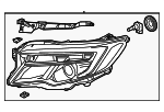 33100TG7A21 - Electrical: Headlamp Assembly for Honda: Passport, Pilot, Ridgeline Image
