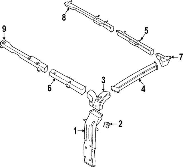 CK4Z19C590BF - Body: Extension for Ford: Transit-150, Transit-250, Transit-350, Transit-350 HD Image