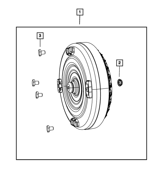 RL070538AB - 62TE; 6-Speed; Automatic Transaxle: Torque Converter Kit for Mopar Image