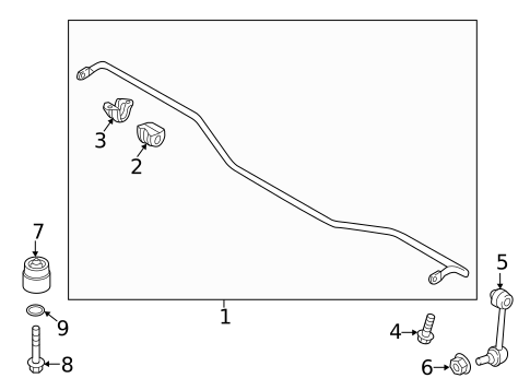 Stabilizer Bar & Components for 2023 Genesis G80 #0
