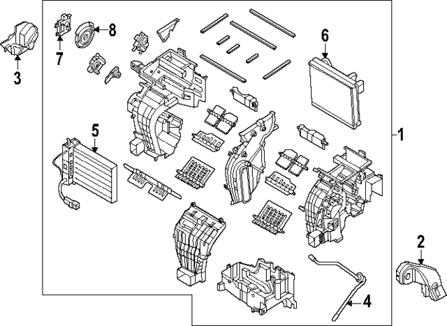 97205BF040 - : AC &amp; Heater Assembly for Hyundai Image