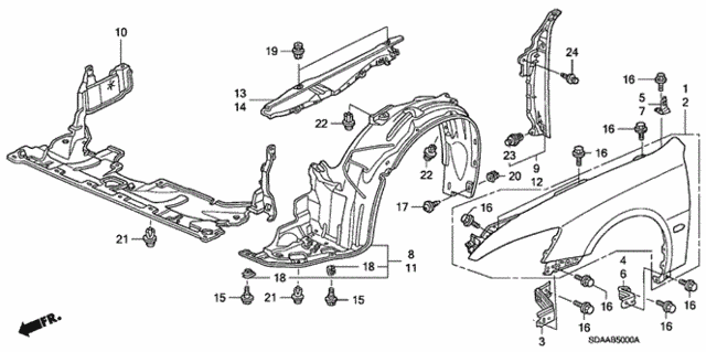 Front Fenders for 2007 Honda Accord #0