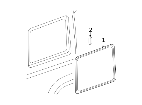 Glass & Hardware for 2008 Jeep Commander #0