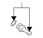 4455A300 - Steering: Lower Return Tube for Mitsubishi Image