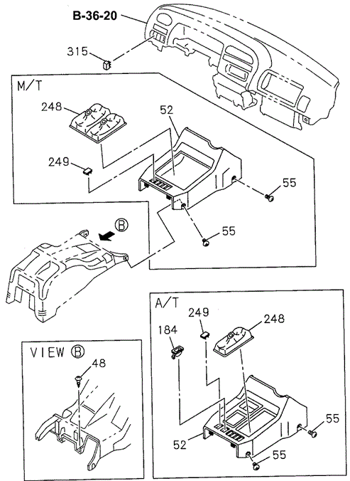 Console (FR.) for 1997 Acura SLX #0