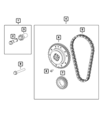 5037059AA - 8.4L Gas; Engine: Timing Chain for Mopar Image