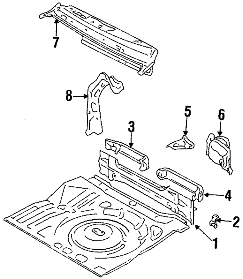 Rear Body for 1998 Suzuki X-90 #0