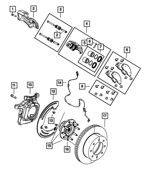 Front Brakes for 2012 Ram 2500 #0