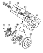 R8049151AC - Brakes: Disc Brake Caliper Assembly, Remanufactured, Left for Ram: 2500, 3500 Image
