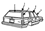 4206950 - Body: Roof Panel for Chrysler: LeBaron, Town &amp; Country | Dodge: Aries Image