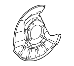 4780306010 - Brakes: Brake Dust Shield for Toyota Image