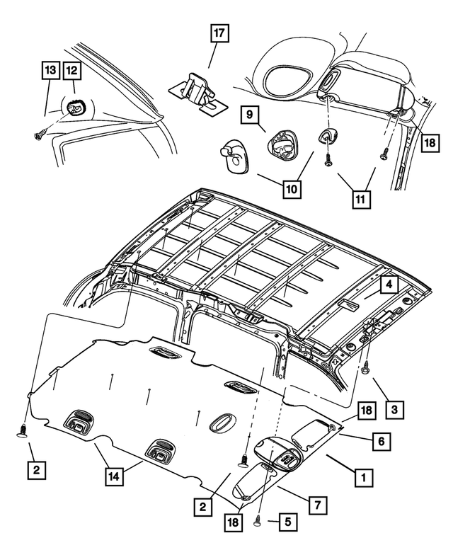 WW381L2AA - Interior Trim: Headliner for Mopar Image