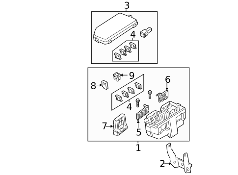 Fuse & Relay for 2012 Honda CR-V #1