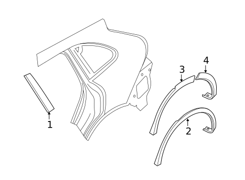 Exterior Trim - Quarter Panel for 2018 Porsche Cayenne #0