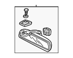 76430S5DA01ZA - Body: Mirror Inside for Honda: Civic Image