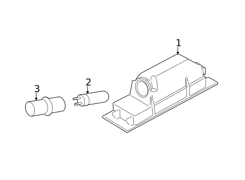 License Lamps for 2014 Mini Cooper Countryman #0